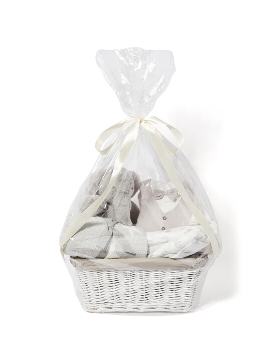 Baby Gift Hamper - 4 Piece Set with Cream Linen Waistcoat Mock Romper image number 2